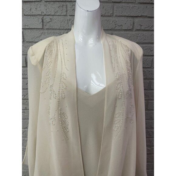 R&M Richards Formal Sequin Dress with Jacket 2 Pcs Set Size 10 - Picture 9 of 13